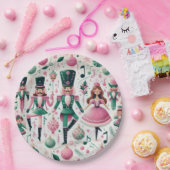 Nutcrackers Christmas Plate Pappteller (Party)