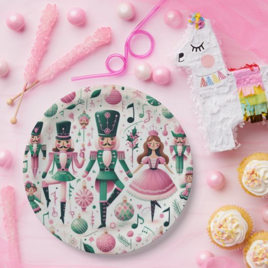 Nutcrackers Christmas Plate Pappteller (Party)