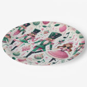 Nutcrackers Christmas Plate Pappteller (Schrägansicht)