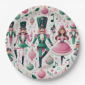Nutcrackers Christmas Plate Pappteller (Vorderseite)