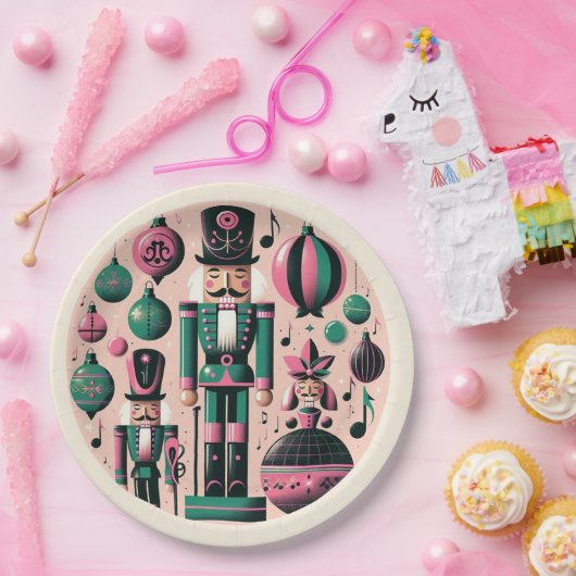 Nutcrackers Christmas Plate Pappteller (Party)