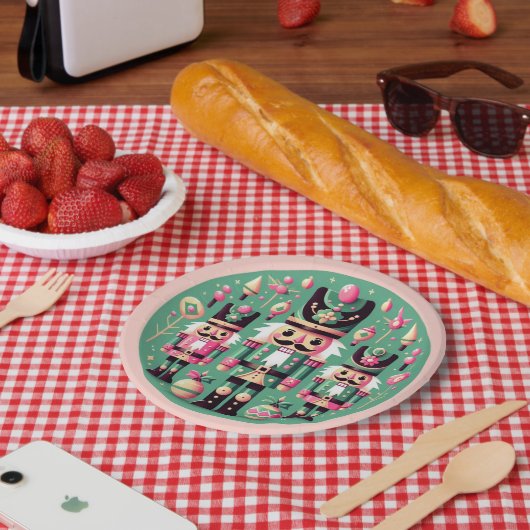 Nutcrackers Christmas Plate Pappteller (Picknick)