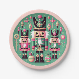 Nutcrackers Christmas Plate Pappteller