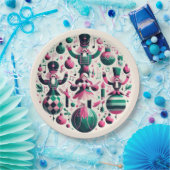 Nutcrackers Christmas Plate Pappteller (Party)