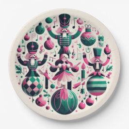 Nutcrackers Christmas Plate Pappteller