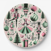 Nutcrackers Christmas Plate Pappteller (Vorderseite)