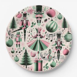 Nutcrackers Christmas Plate Pappteller