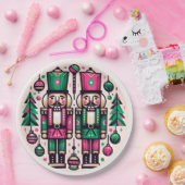 Nutcrackers Christmas Plate Pappteller (Party)