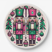 Nutcrackers Christmas Plate Pappteller (Vorderseite)