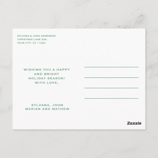 NUTCRACKERS CHRISTMAS POSTKARTE (Rückseite)