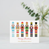 NUTCRACKERS CHRISTMAS POSTKARTE (Stehend Vorderseite)