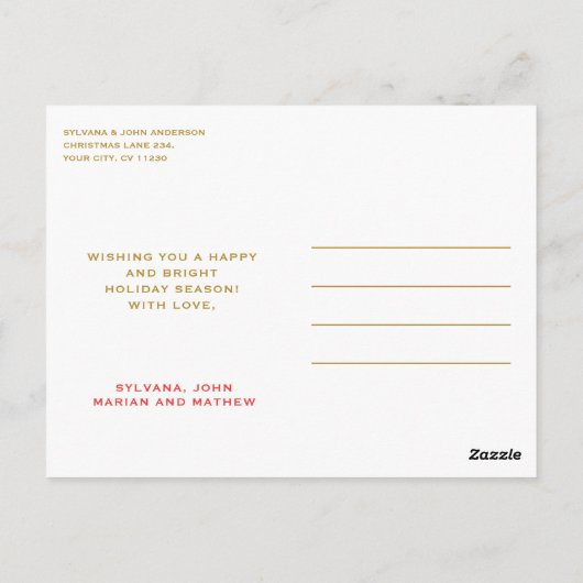 NUTCRACKERS CHRISTMAS POSTKARTE (Rückseite)