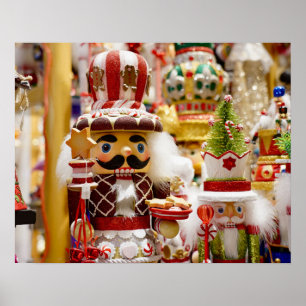 Nutcrackers farbige Weihnachten bereit zum Rahmen Poster