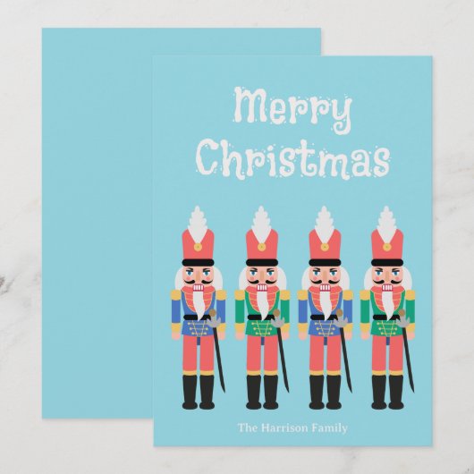 Nutcrackers Feiertagskarte (Vorne/Hinten)