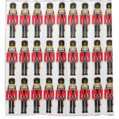 Nutcrackers Fun Weihnachtsdusche Vorhang (Vorderseite)