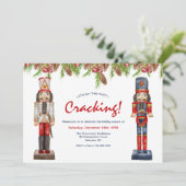 Nutcrackers Holiday Party Einladungen (Stehend Vorderseite)