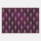 Nutcrackers Lila Gold Red Geschenkpapier Set (Vorderseite 2)