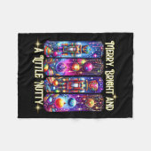 Nutcrackers Merry, Bright And A Little Nutty Funny Fleecedecke (Vorderseite (Horizontal))