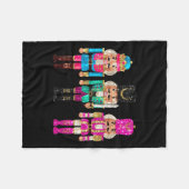 Nutcrackers Merry Christmas Funny Xmas Men Women Fleecedecke (Vorderseite (Horizontal))