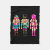 Nutcrackers Merry Christmas Funny Xmas Men Women  Fleecedecke (Vorderseite)