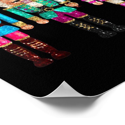 Nutcrackers Merry Christmas Funny Xmas Men Women Poster (Ecke)