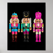 Nutcrackers Merry Christmas Funny Xmas Men Women Poster (Vorne)
