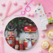 Nutcrackers mit Urlaubshintergrund Pappteller (Party)