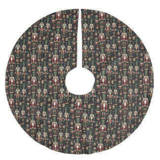 Nutcrackers Muster Baumrock Polyester Weihnachtsbaumdecke