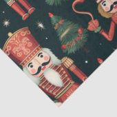 Nutcrackers Weihnachtsbaumen und Sterne Weihnachte Seidenpapier (Ausschnitt)