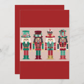 Nutcrackers Weihnachtsdekoration Feiertagskarte (Vorne/Hinten)