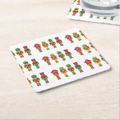 Nutcrackers Weihnachtsdekoration Rechteckiger Pappuntersetzer (angewinkelt)