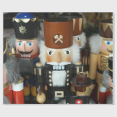 Nutcrackers Weihnachtsfeiertage Weihnachtsdesign Geschenkpapier (Flach)