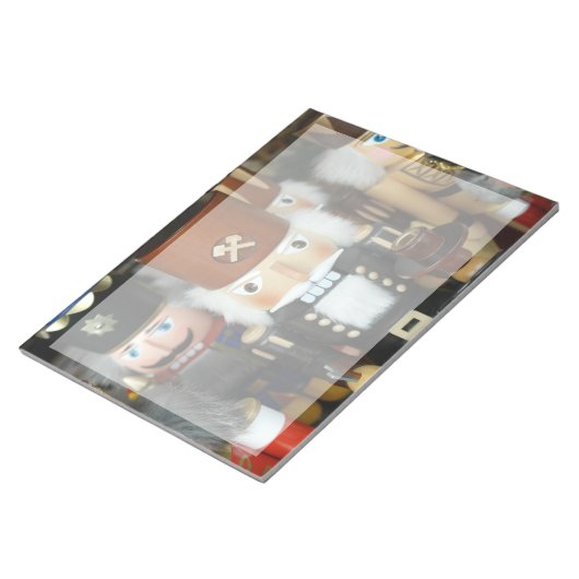 Nutcrackers Weihnachtsfeiertage Weihnachtsdesign Notizblock (angewinkelt)