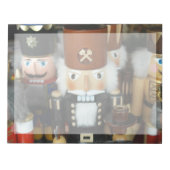 Nutcrackers Weihnachtsfeiertage Weihnachtsdesign Notizblock (Vorderseite)