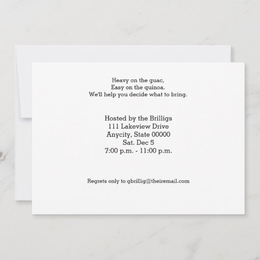 Nutcrackgruppe auf rotem Lecker Einladung (Rückseite)