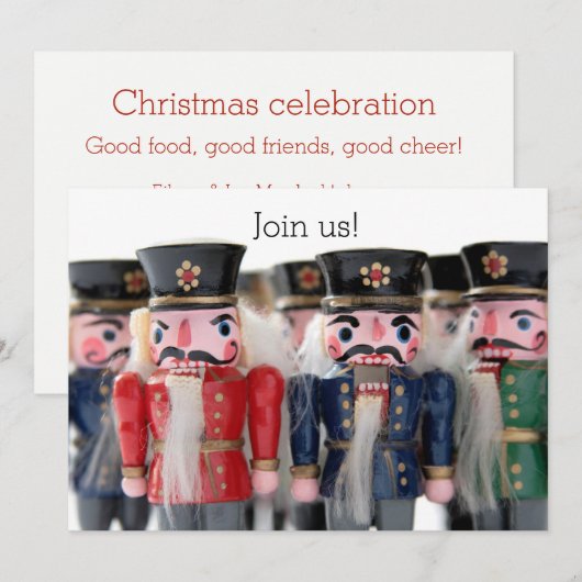 Nutcrackgruppe Einladung (Vorne/Hinten)