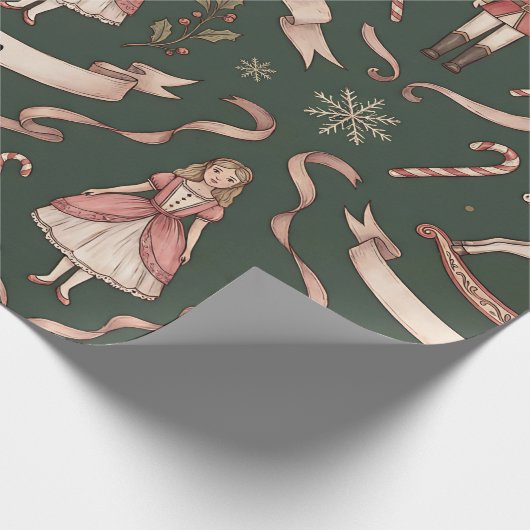 Nutcraker Elegant Geschenkpapier (Ecke)