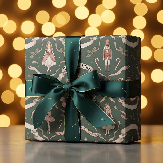 Nutcraker Elegant Geschenkpapier