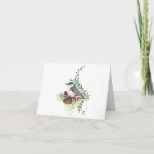 Nuthatch Beautiful Watercolor Note Card (Vorderseite)