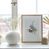 Nuthatch Bird Art Print Poster