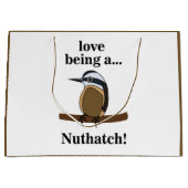 Nuthatch Bird Backyard Birder Birdwatcher Große Geschenktüte (Vorderseite)