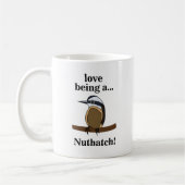 Nuthatch Bird Backyard Birder Birdwatcher Kaffeetasse (Links)