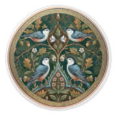 Nuthatch Bird Ceramic Pull Knob Keramikknauf (Vorderseite)