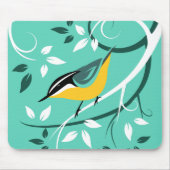 Nuthatch Bird in Tree Mousepad (Vorne)