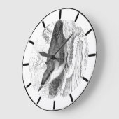 Nuthatch British Bird Large Clock Große Wanduhr (Winkel)