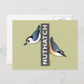 Nuthatch Fan Postkarte (Vorne/Hinten)