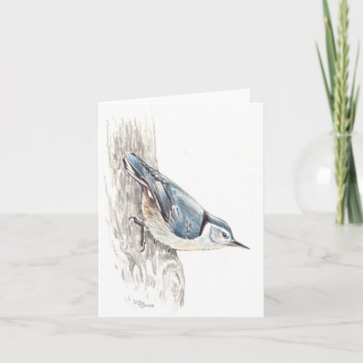 Nuthatch Karte (Vorderseite)
