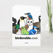 Nuthatch Santa Feiertagskarte (Rückseite)