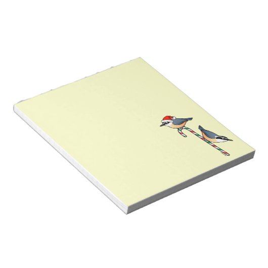 Nuthatch Santa Notizblock (angewinkelt)