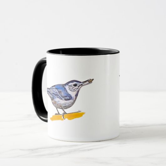 Nuthatch Tasse (Vorderseite Links)